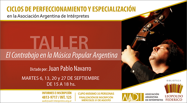 Taller “El contrabajo en la música popular argentina”