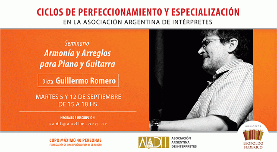 Seminario “Armonía y Arreglos para Piano y Guitarra”