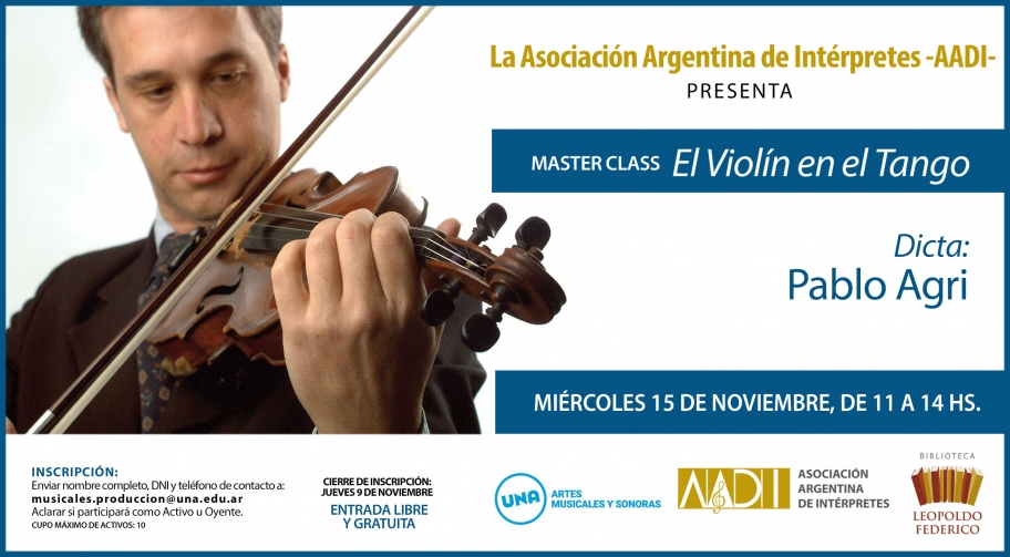 Master Class “El Violín en el Tango”