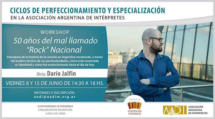 Workshop 50 años del mal llamado “Rock” Nacional