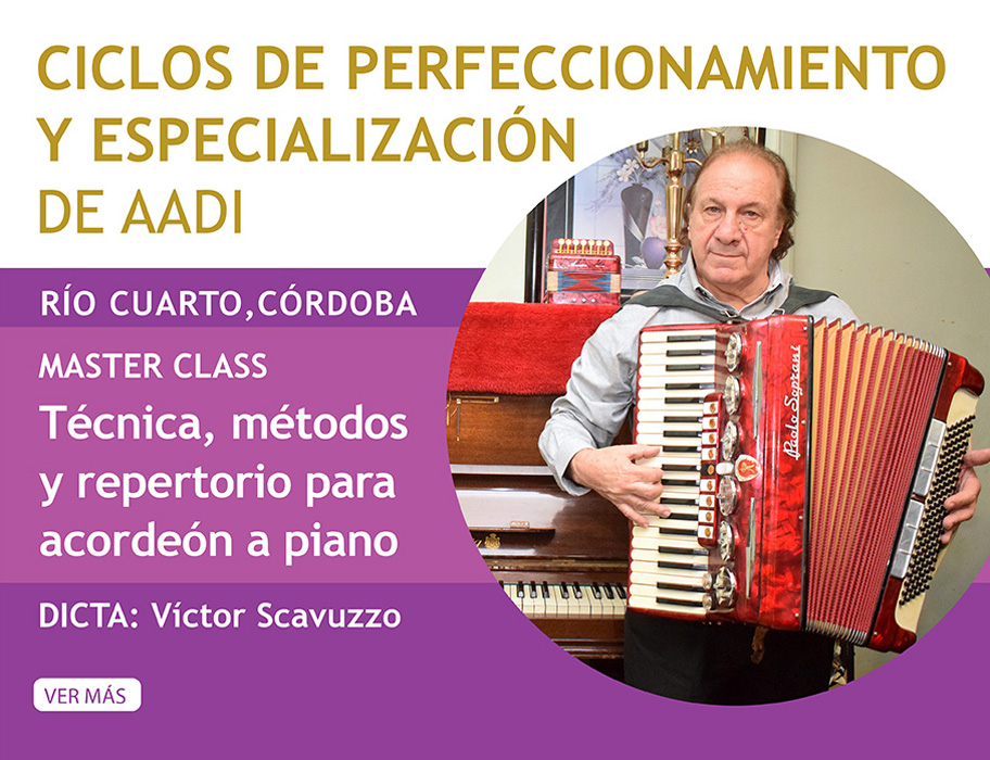 MASTER CLASS TECNICA, METODOS Y REPERTORIO PARA ACORDEON A PIANO