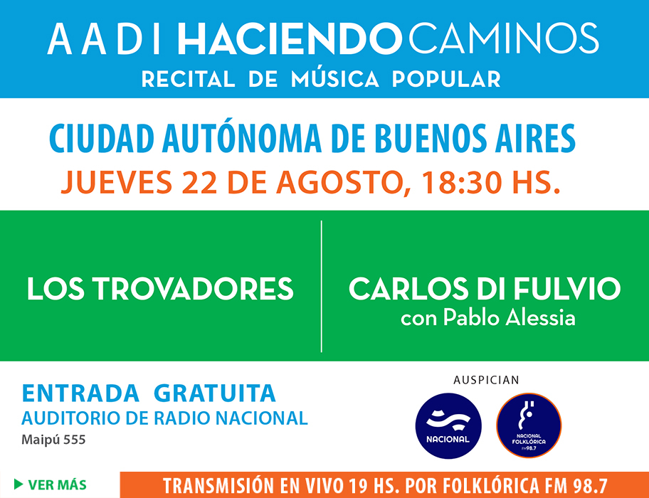 AADI Haciendo Caminos en Radio Nacional - CABA