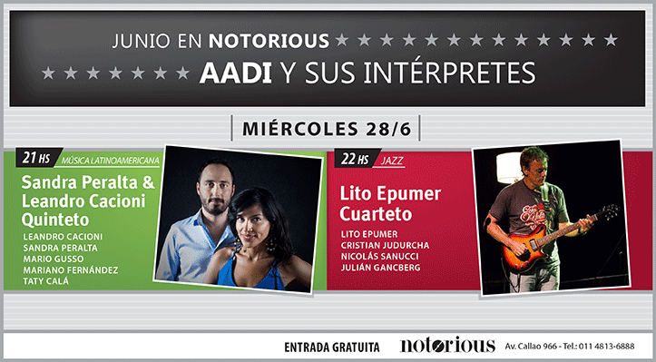 Lito Epumer Cuarteto y Sandra Peralta & Leandro Cacioni Quinteto