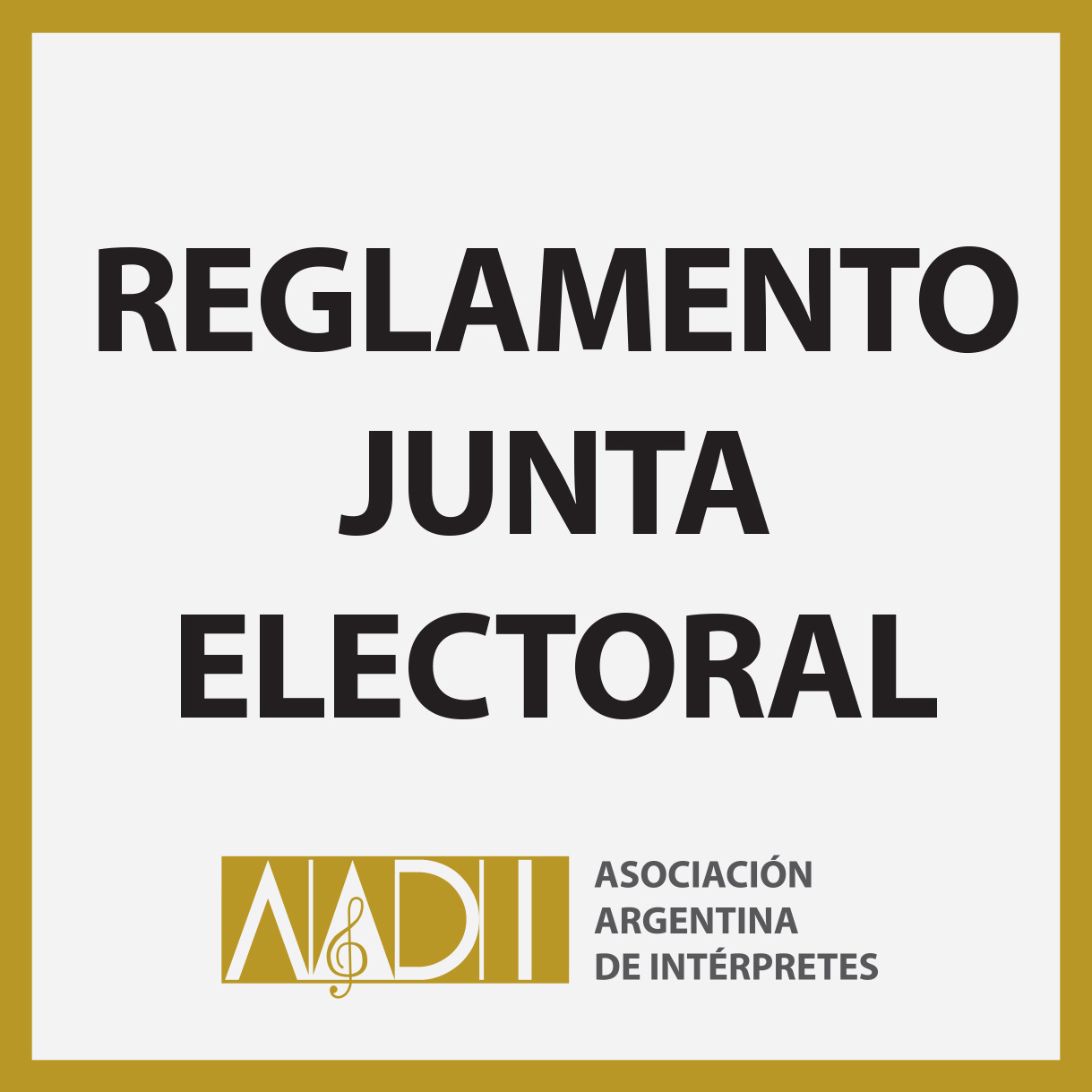 JUNTA ELECTORAL - REGLAMENTO