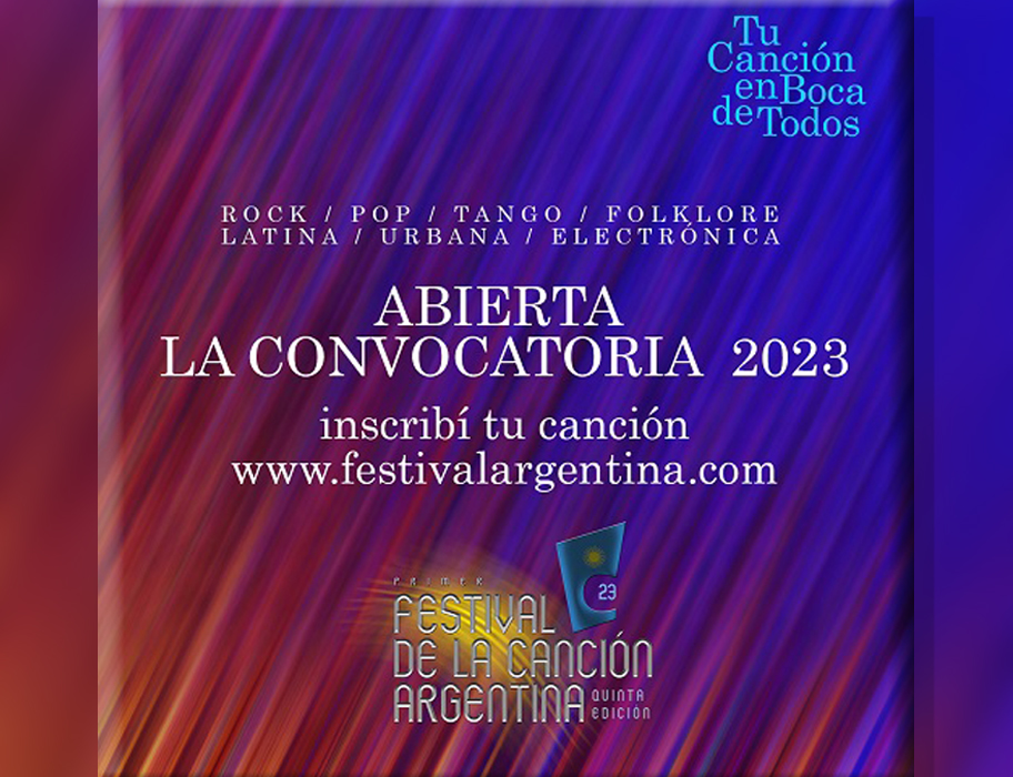 Convocatoria Primer Festival de la Canción Argentina, Quinta Edición