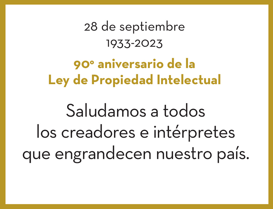 Aniversario Ley Propiedad Intelectual 
