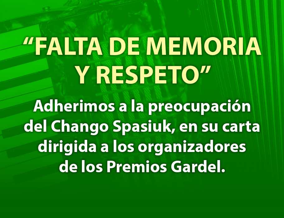 Advertencia del Chango Spasiuk.