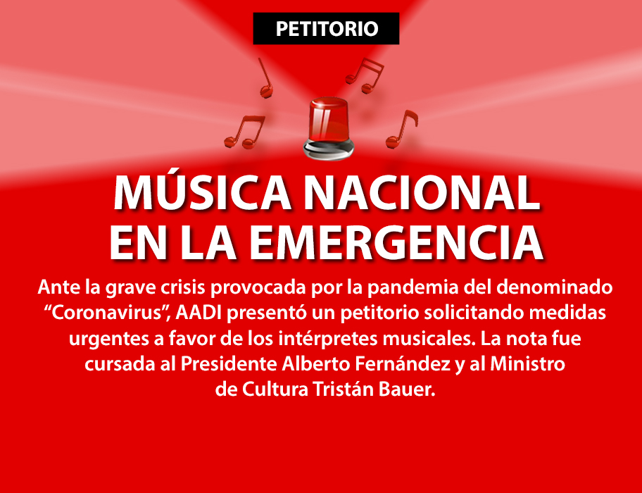 MÚSICA NACIONAL EN LA EMERGENCIA